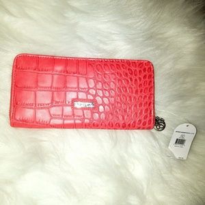 Jessica Simpson Coral Croc Wallet